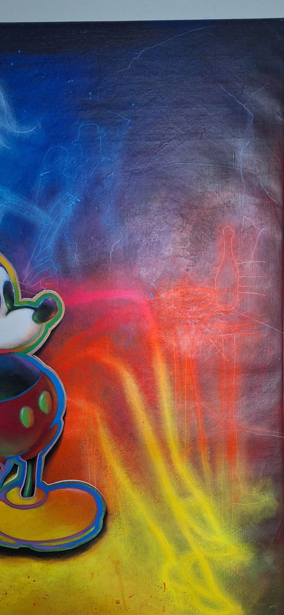 Œuvre unique représentant Mickey Mouse, réalisée par le célèbre artiste Michael Andrew Law, originaire de (photo 6 of 8)