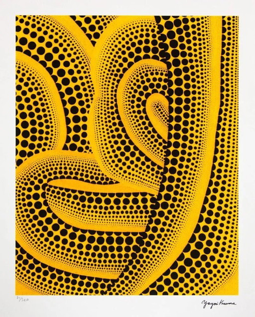 Nach Yayoi Kusama, Welle, Lithografie, 1990er Jahre