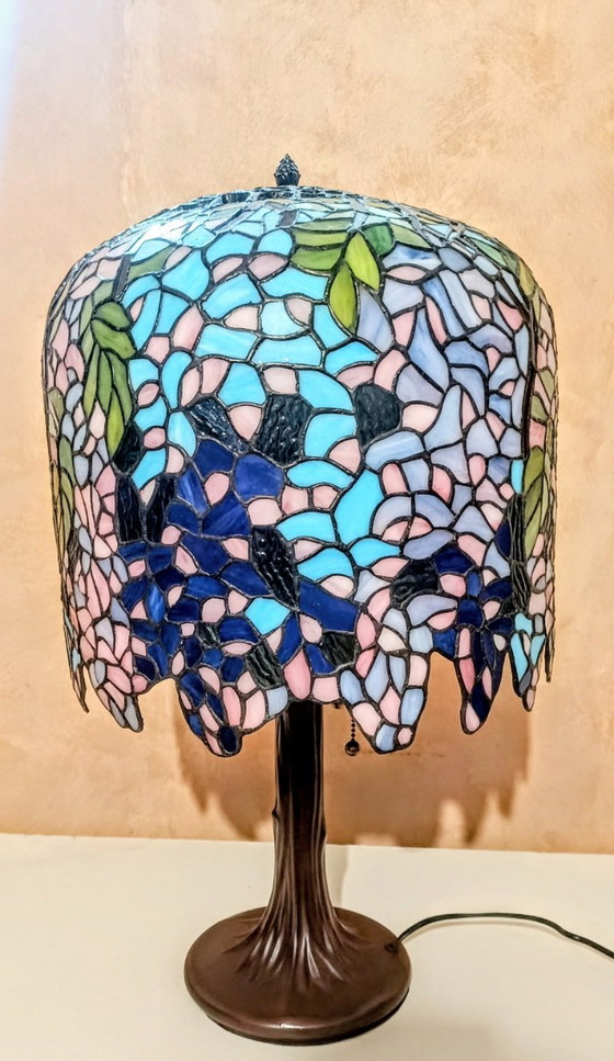 Image 1 of Lampada a glicine in stile Tiffany