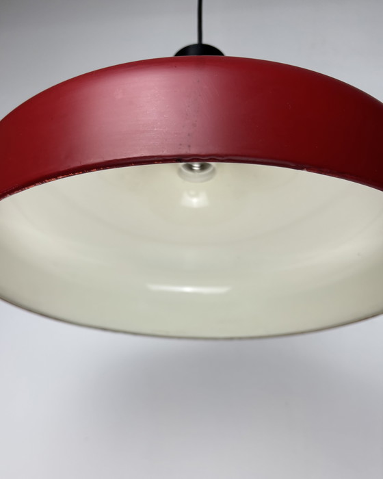 Image 1 of Staff Leuchten Arnold Berges, vintage hanglamp, matrode metalen lamp, Space Age, Mid Century, jaren 70, industrieel Duitsland