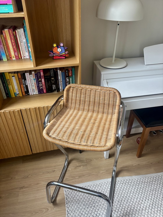 Tabouret de Bar Rohé Noordwolde Vintage 1970 – Tabourets de bar, Metal, Rattan (photo 2 of 12)