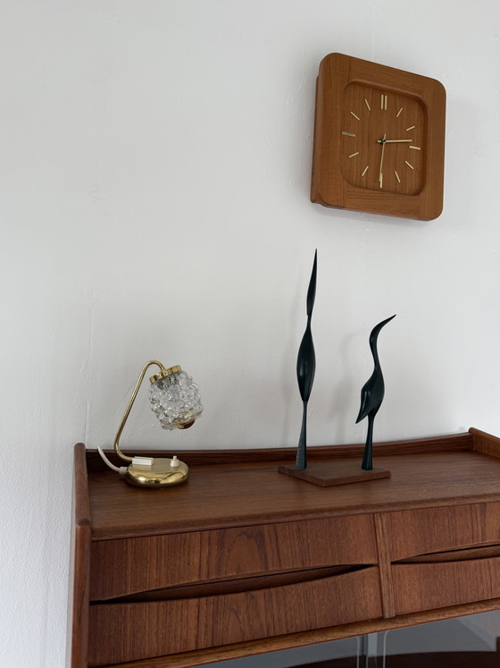 Image 1 of Lampada da tavolo vintage in vetro a bolle degli anni '70