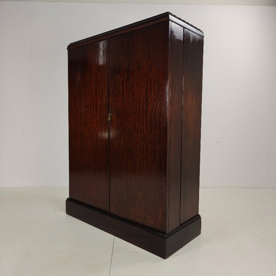 Image 1 of Herenkledingkast uit de jaren 1920 van mahonie en eikenhout, gemaakt door Compactom Ltd.