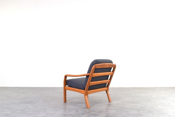Mid-Century Danish Teak Lounge Chair by Dyrlund, 1970s. – Armchairs, Textile, Wood (photo 6 of 12)