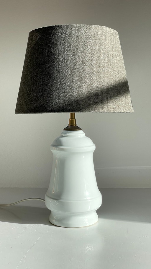 Lámpara de porcelana de Limoges vintage