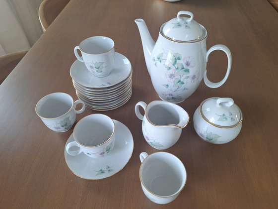 Image 1 of Fine Bohemian porcelain coffee service - Thun Czechoslovakia - 12 people