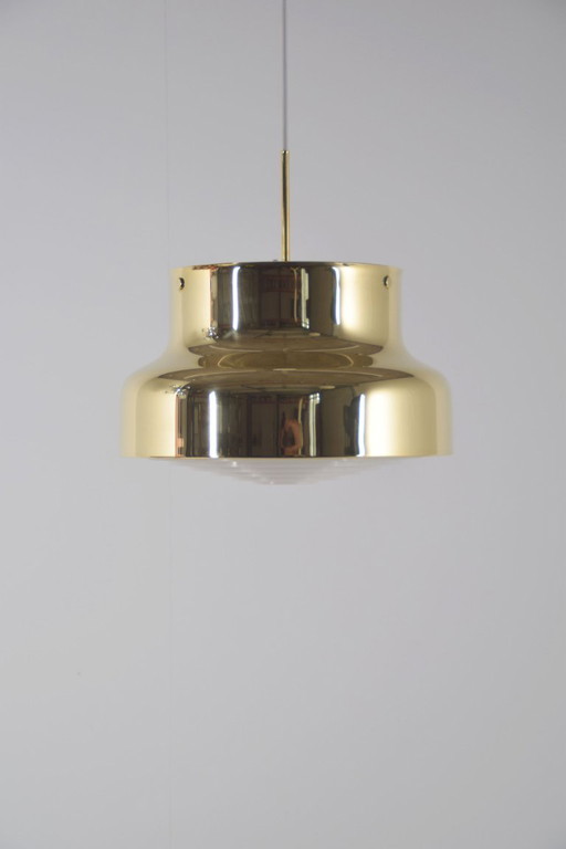 Bumling pendant lamp designed by Anders Pehrson for Ateljé Lyktan, 1960s – hanglampen, Plastic, Brass