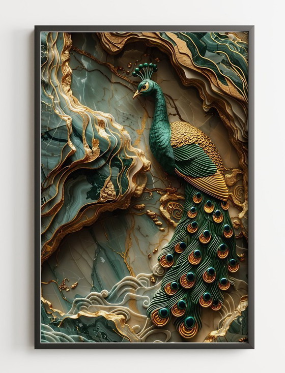 Image 1 of Acrylic Glass Artwork | 180 x 120 cm | Depthwave #10 (Ori, 1983)