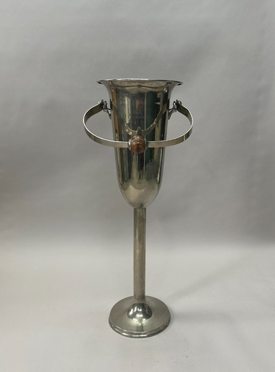 Image 1 of Enfriador de champán con pedestal – Art Déco ca. 1920