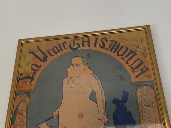 Image 1 of Ingelijste poster op doek van 'La Vraie Gismonda'