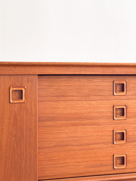 Image 1 of Mid Century Deens dressoir van H.W. Klein voor Bramin, Denemarken, jaren 1960