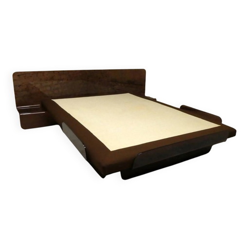 Cama de plexiglás de Bernard Govin para Dunlopillo, 1970