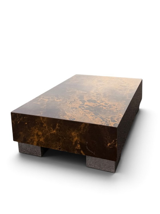 Guy Lefèvre für Ligne Roset Couchtisch aus den 1970er Jahren – „Solar Flare“, Lack- und Metallgestell (photo 4 of 12)