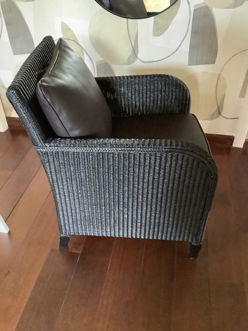 Vincent Sheppard Lounge Chair, 1 Person, Black and Brown