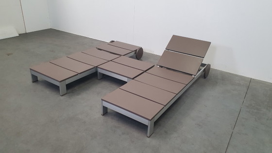 Na Xemena Ligbed Daybed Tafel Gandia Blasco Design Vintage – Eenpersoonsbedden, Aluminium (photo 12 of 17)