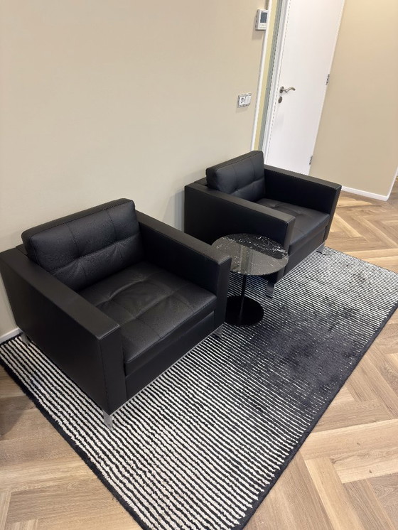 Image 1 of Poltrona Walter Knoll Foster 502 – pelle nera – ottime condizioni