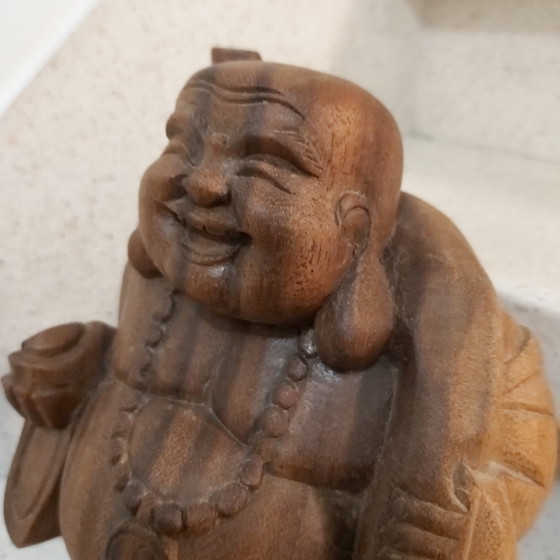 Budai Buda Feliz para la felicidad, la prosperidad y la alegría – Esculturas, Wood (photo 3 of 8)