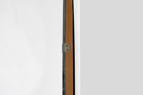 Image 1 of Large Vintage Mirror with Silkscreen, 1950s