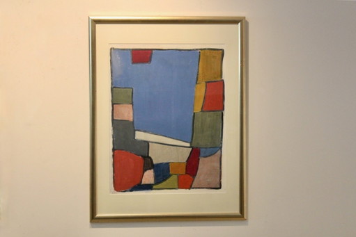 Anneke Umbgrove – ‘Composition Landscape’, Acrílico sobre papel, Firmado