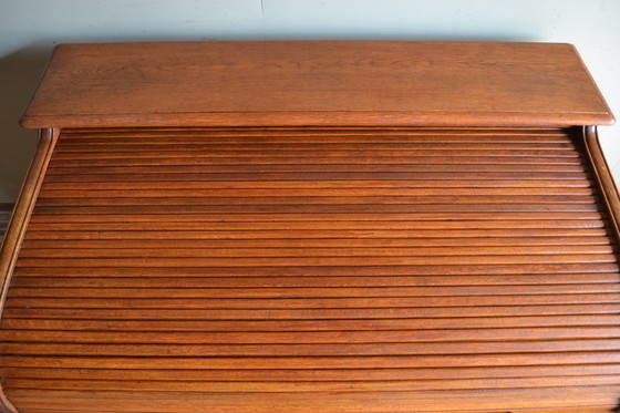 Image 1 of Antiker Art-Deco-Schreibtisch, Sekretär aus Eiche.