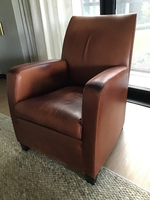 Panchine in pelle, 2 pezzi