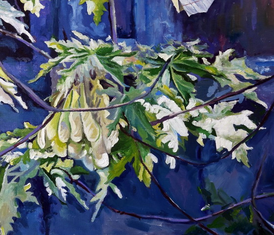 Original Oil Painting Contemporary Art Nature Maple – Paintings & Drawings, Canvas (photo 7 of 7)