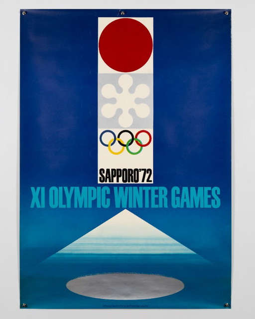 Sapporo 1972 XI Olympic Winter Games – Original Olympic Poster by Takashi Kono – Paper