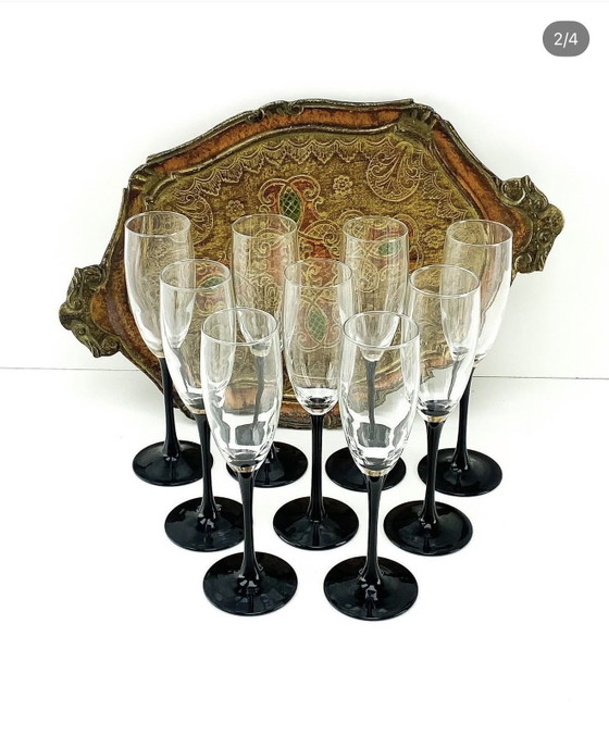 9X flûtes à champagne Luminarc France, Vaisselle, Verre, Transparent (photo 2 sur 5)