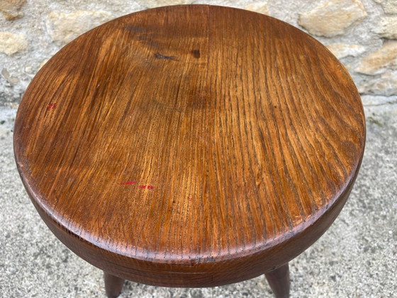 Sgabello Berger vintage, alto, in frassino, di Charlotte Perriand, anni '50 – Sgabelli, Legno (photo 4 of 32)