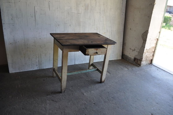 Mesa de cocina antigua húngara de madera – Libros de arte, Rustic (photo 5 of 6)