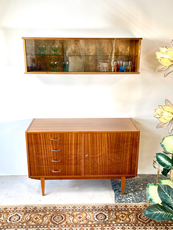 Image 1 of Hanging Display Case In Walnut Guitar Lacquer