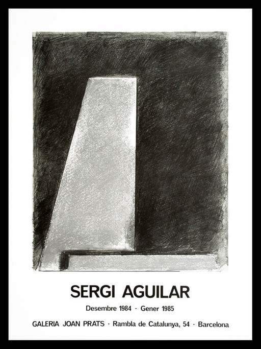 Aguilar, Sergi - Galeria Joan Prats - 1984 - Ausstellungsplakat