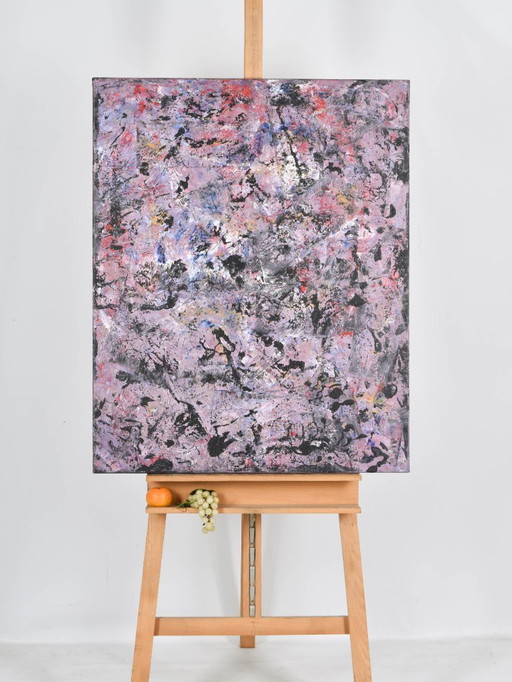 Helen Nieuwendijk (1946) - Wald in der Abenddämmerung - 2012 - Acryl auf Leinwand - 100 x 80 cm