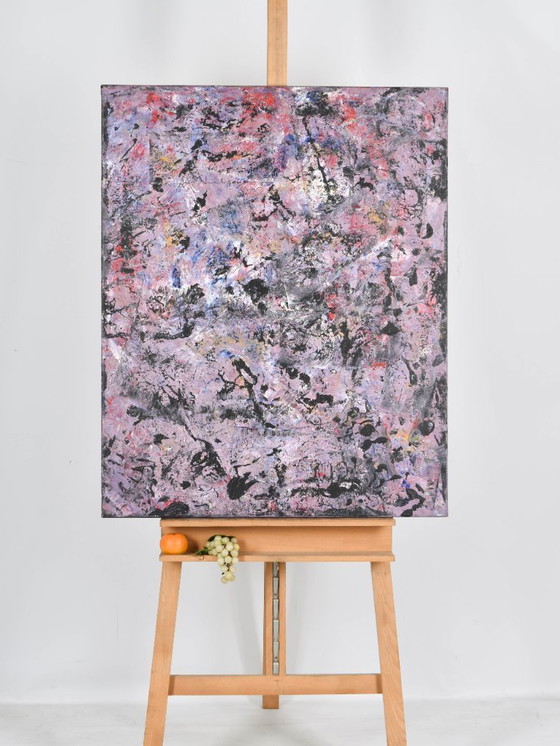 Image 1 of Helen Nieuwendijk (1946) - Wald in der Abenddämmerung - 2012 - Acryl auf Leinwand - 100 x 80 cm