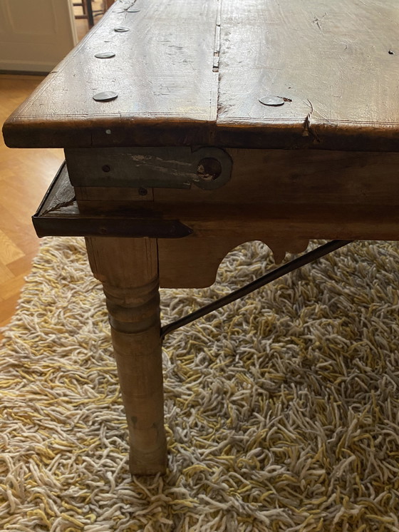 Image 1 of Table ancienne en teck indien