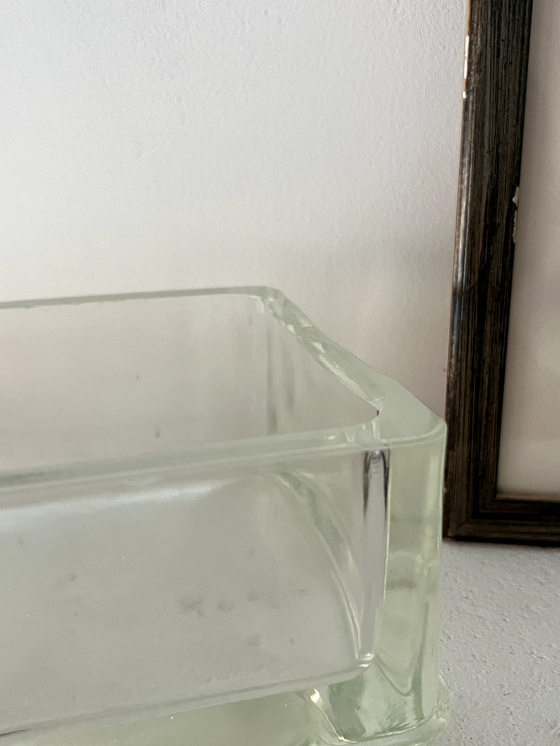 Image 1 of Lumax Taschenleerer / Aschenbecher aus Pavéglas - Le Corbusier x Charlotte Perriand - Saint-Gobain - 1960/70er Jahre