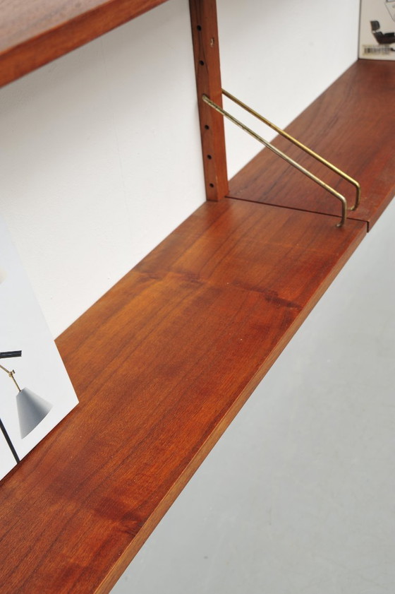 Image 1 of Estantería de pared "Royal System" de teca por Poul Cadovius para CADO (años 50)