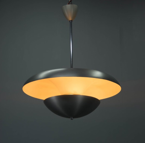 Image 1 of Lustre Bauhaus de Franta Anyz pour Napako, étiqueté, années 1940