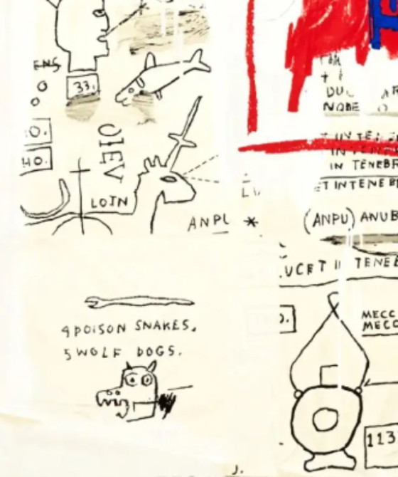 « Per Capita » de Jean-Michel Basquiat, sérigraphie couleur, 1983, Objets d'art, Papier, Noir (photo 4 sur 6)
