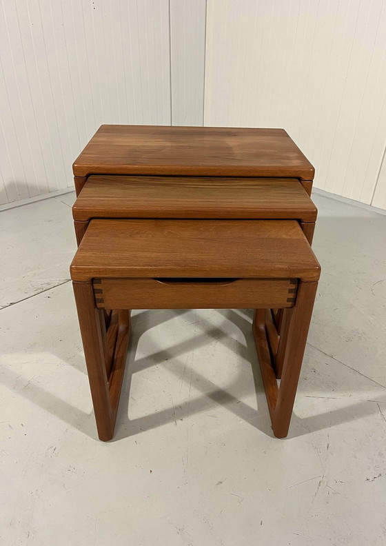 Image 1 of Br Gelsted Nesting Tables Mimiset With Drawer Denmark