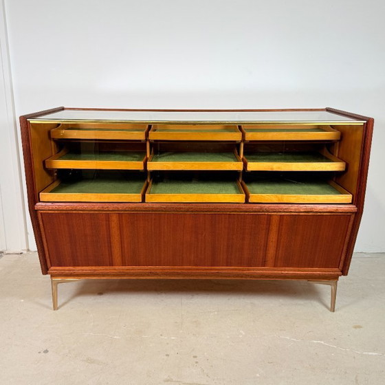 Image 1 of Vintage toonbank met 15 lades, HAKA Ladenmöbel 