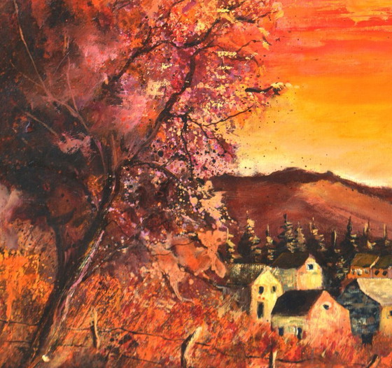 Autumnal sunset – P. Ledent, Art, Canvas (photo 3 of 5)