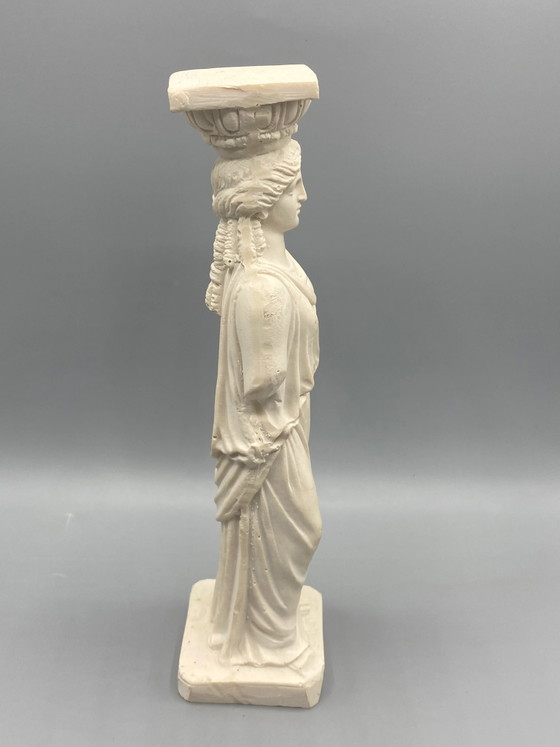 Kariatide in gereconstitueerd albast – naar het Erechtheion – circa – Beeldhouwkunst (photo 4 of 10)