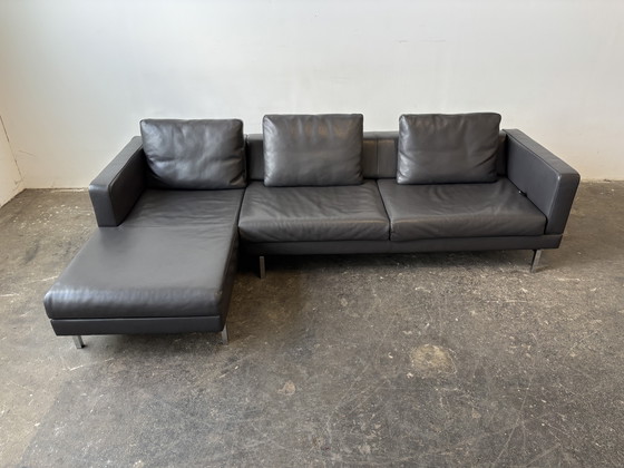 Image 1 of Jori Tigra Open Base designer sofa leather gray