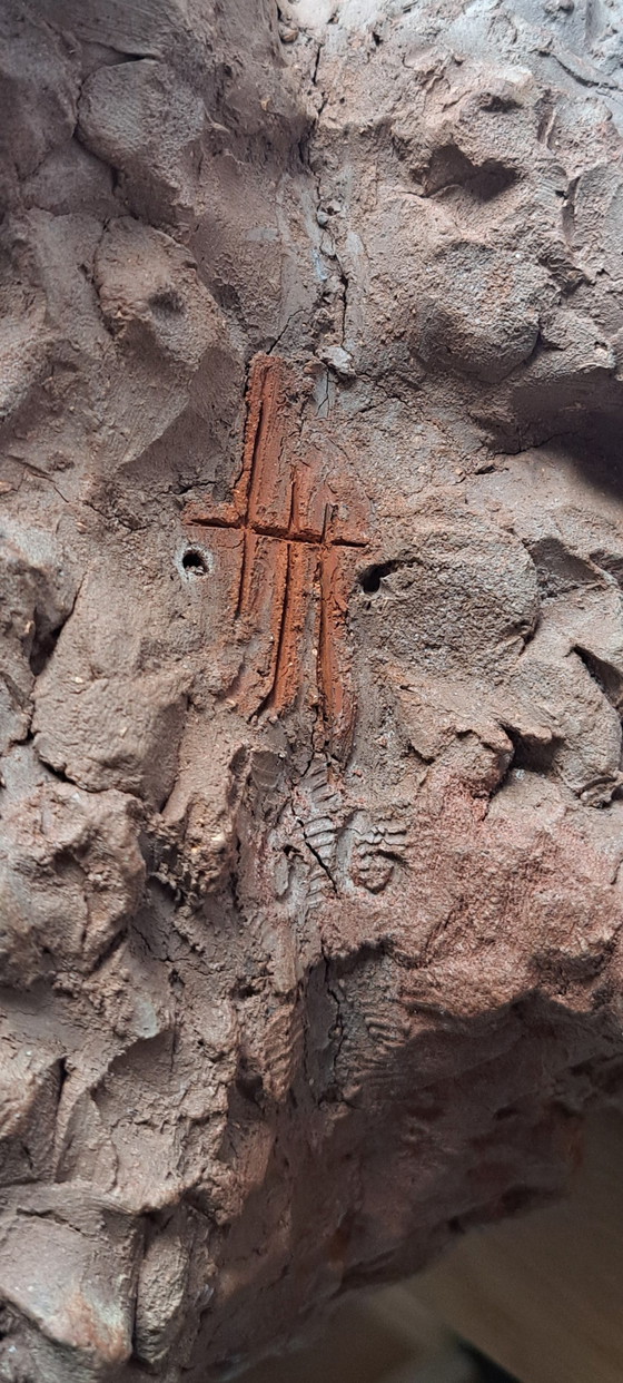 Image 1 of Estatua de llama de cerámica, hecha a mano.