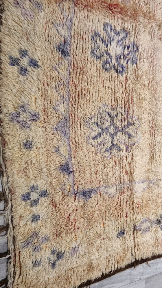 Image 1 of Beige Vintage rug, Moroccan carpet 170x375 cm