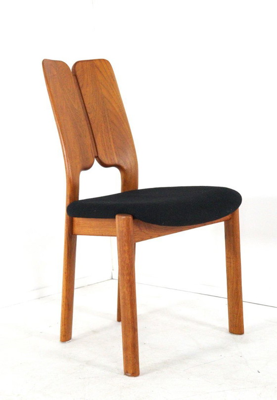 Image 1 of Set di 4 sedie da pranzo danesi, sedie vintage