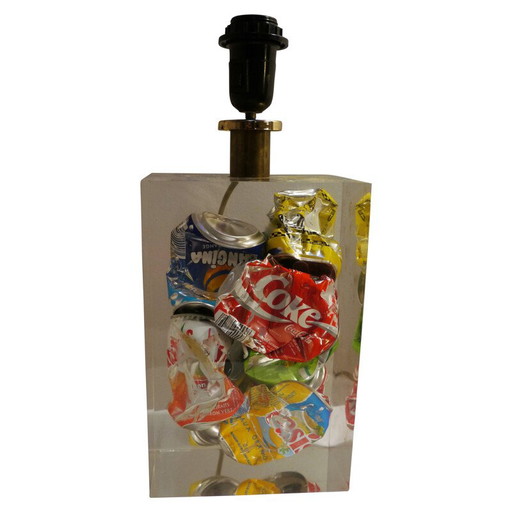Vintage lamp in plexiglass - 1980s