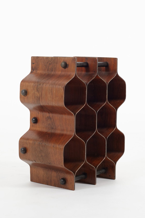 Image 1 of Torsten Johansson AB Formträ Wine rack Swedish 1960s