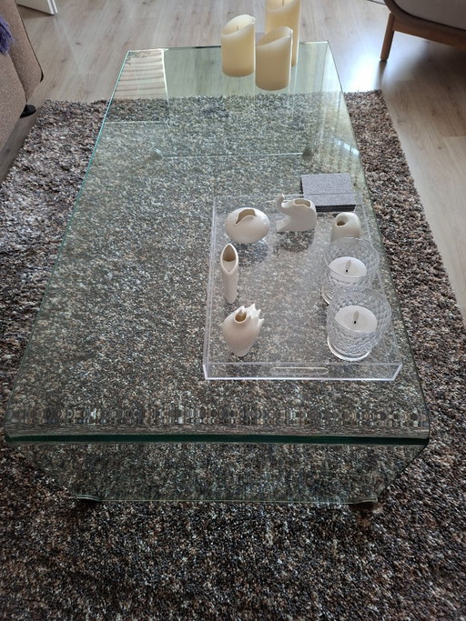 Glazen salontafel modern